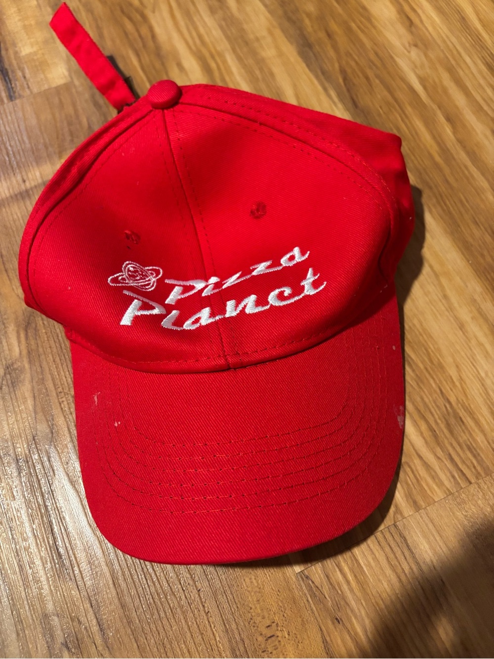 Pizza Planet Red Embroidered Baseball Cap